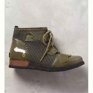 Sorel Major Mesh Ankle Boots patent leather 8.5 women’s